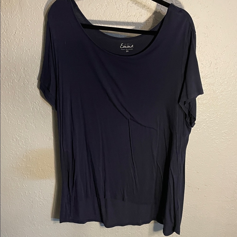 Simply Emma Navy Short Sleeve Tee